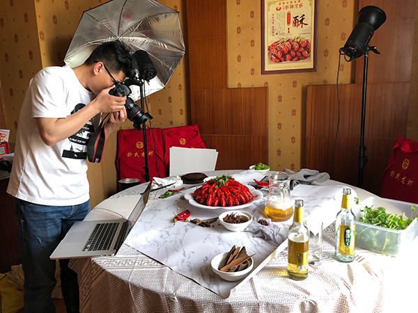 江苏盱眙於氏龙虾-虾神龙虾-美食食物菜品广告宣传图片摄影拍摄花絮(图1)